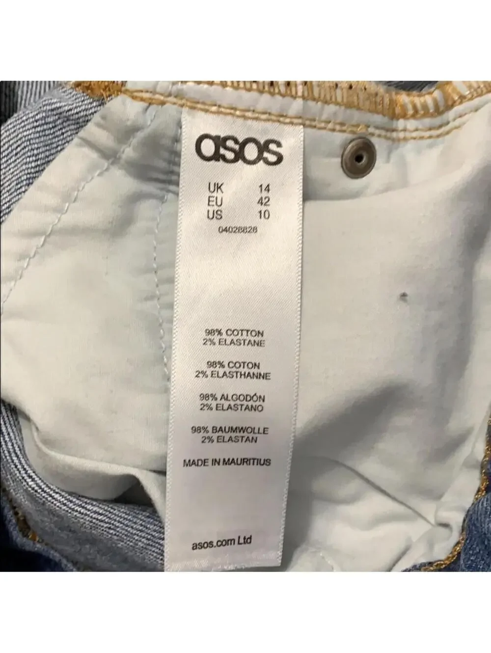 ASOS denim shorts